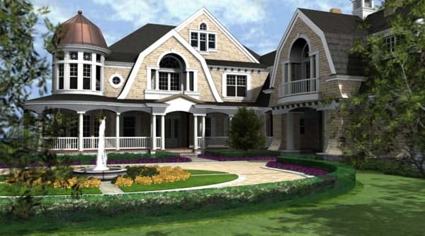 Coastal, Farmhouse Plan with 7900 Sq. Ft., 4 Bedrooms, 6 Bathrooms, 3 Car Garage Picture 13