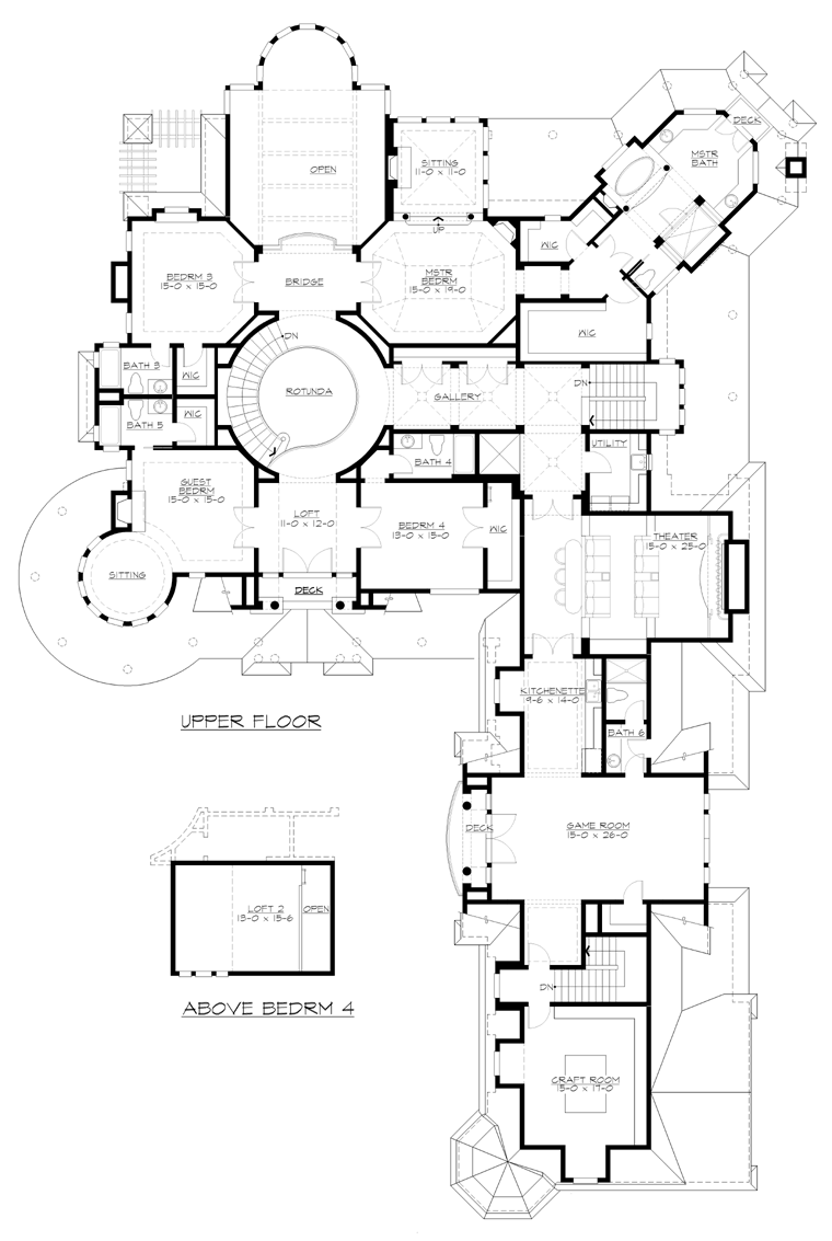 Farmhouse Victorian Level Two of Plan 87643