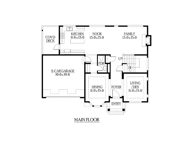 Colonial Traditional Level One of Plan 87647