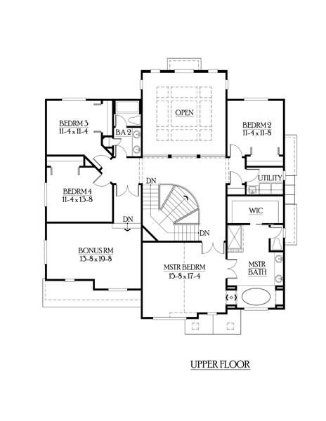 Colonial Traditional Level Two of Plan 87648