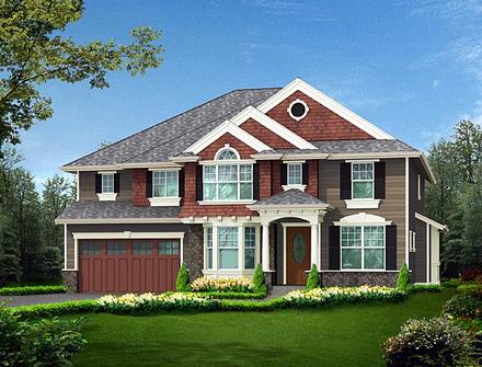 Colonial Elevation of Plan 87655