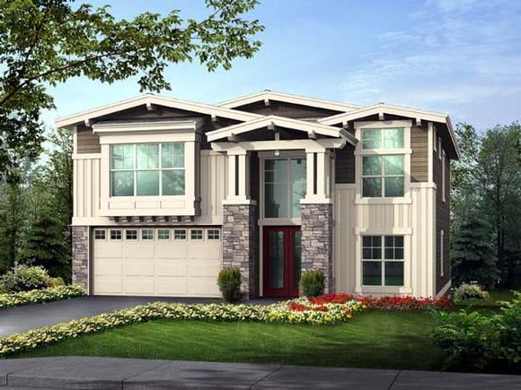 House Plan 87667 Elevation