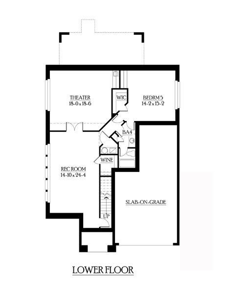 Contemporary European Lower Level of Plan 87668