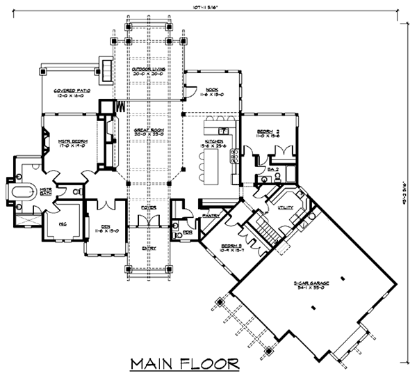 Craftsman Level One of Plan 87673