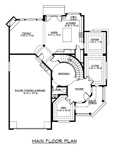 House Plan 87674 First Level Plan