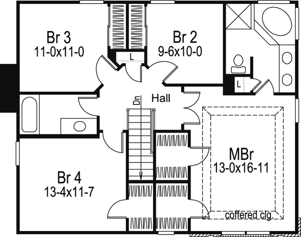 Country Traditional Level Two of Plan 87802