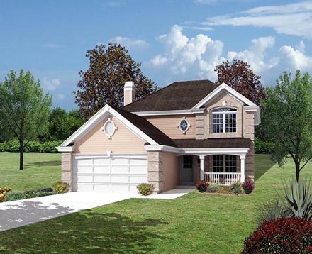 Country Traditional Elevation of Plan 87802