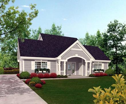 Garage Plan 87815 - 4 Car Garage Apartment Elevation