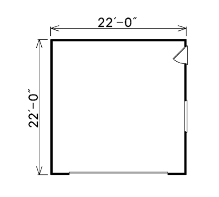 Garage Plan 87834 - 2 Car Garage First Level Plan