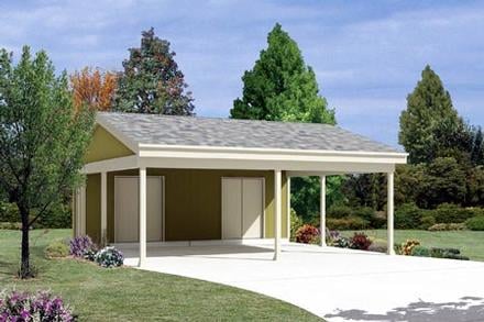 Garage Plan 87867 - 2 Car Garage Elevation