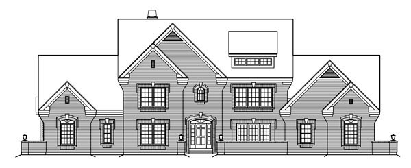 Country, Traditional Plan with 3670 Sq. Ft., 4 Bedrooms, 5 Bathrooms, 3 Car Garage Picture 5