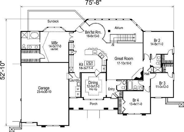 Country Ranch Southern Southwest Level One of Plan 87882
