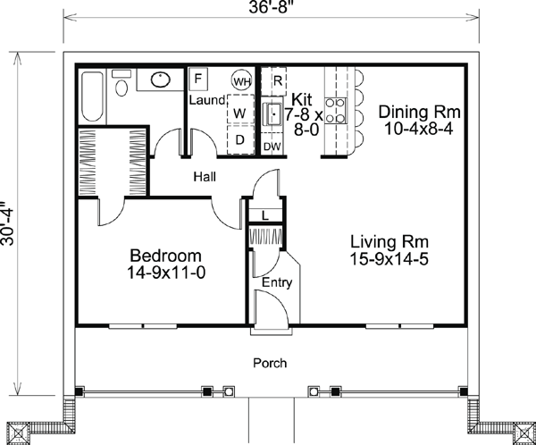 Cabin Cottage Country Craftsman Ranch Traditional Level One of Plan 87887