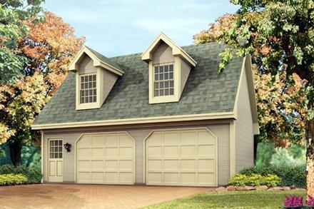 Garage Plan 87894 - 2 Car Garage Apartment Elevation