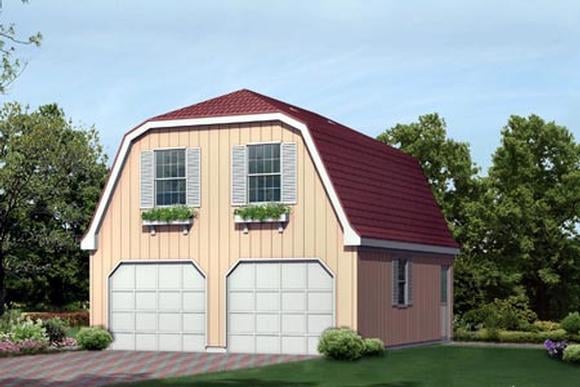 Plan 87895 | 2 Car Garage Apartment with 1 Bed, 1 Bath