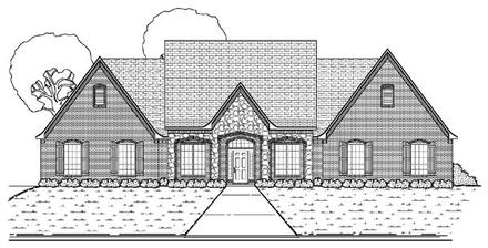 Traditional Elevation of Plan 87907