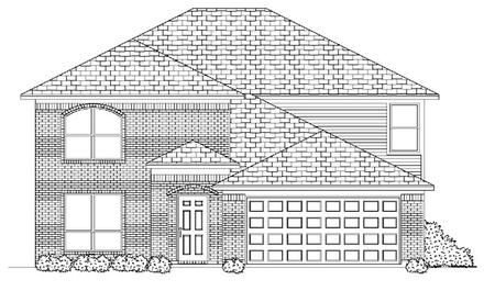 Traditional Elevation of Plan 87909