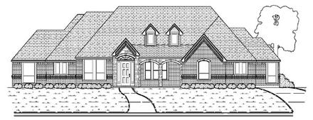 European Elevation of Plan 87913