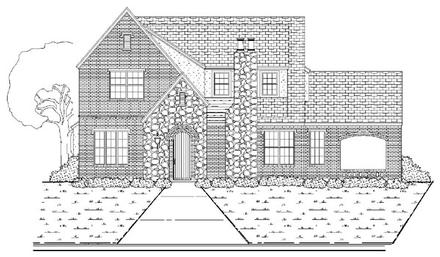 Traditional Elevation of Plan 87915