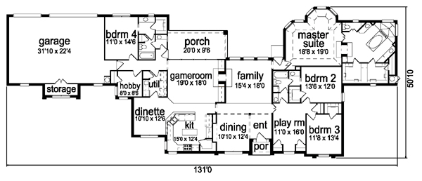 Traditional Level One of Plan 87916