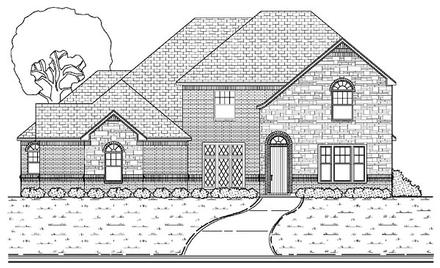 European Elevation of Plan 87919