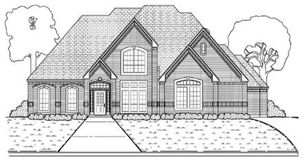 European Elevation of Plan 87922