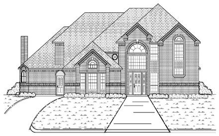 European Elevation of Plan 87928