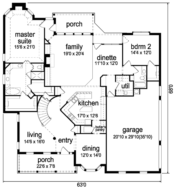 Traditional Level One of Plan 87930