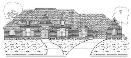 European Elevation of Plan 87935