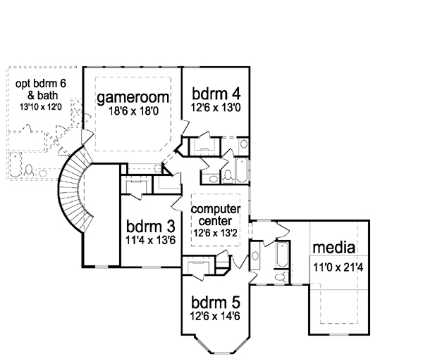 Mediterranean Level Two of Plan 87936