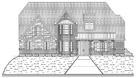 European Elevation of Plan 87940