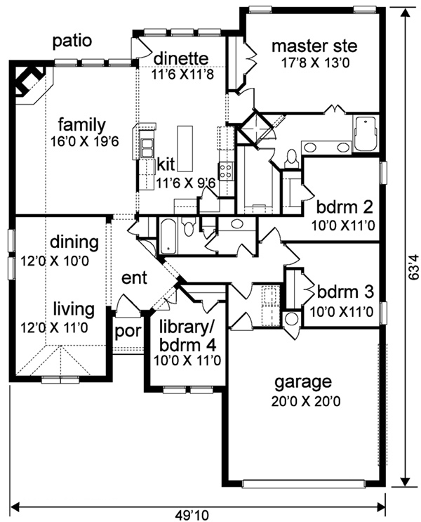 Traditional Level One of Plan 87950