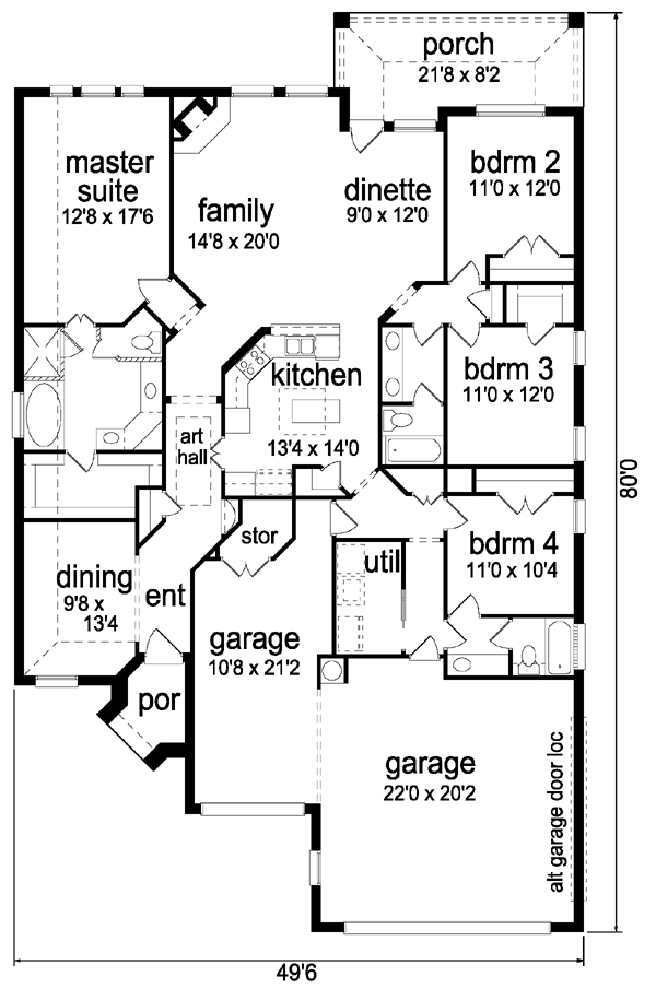 Traditional Level One of Plan 87955
