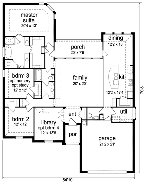 Traditional Level One of Plan 87957