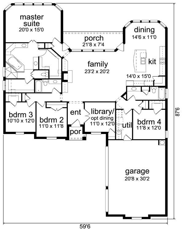 Traditional Level One of Plan 87975