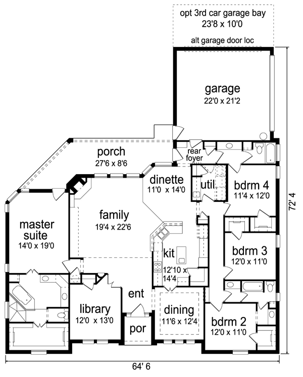 European Traditional Level One of Plan 87980