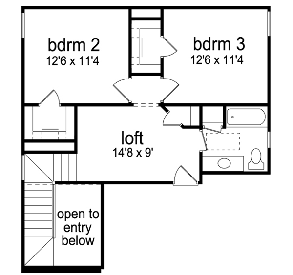 Cottage Level Two of Plan 87983
