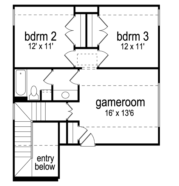 Cottage Level Two of Plan 87986