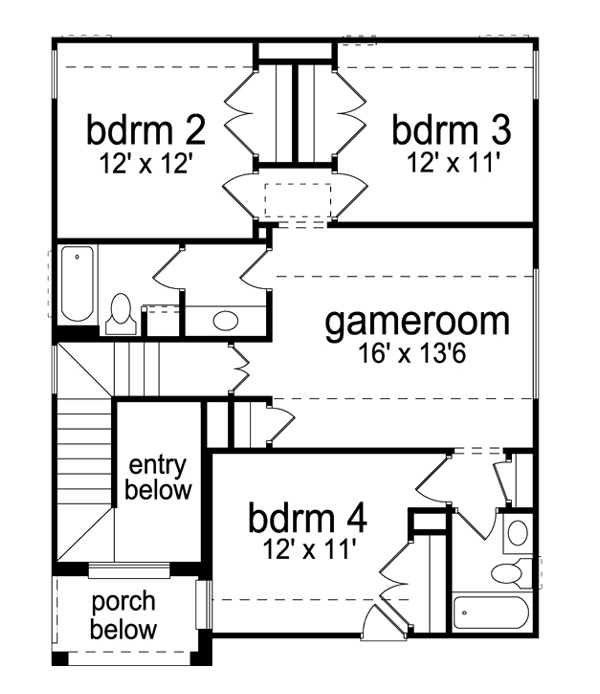 Traditional Level Two of Plan 87987