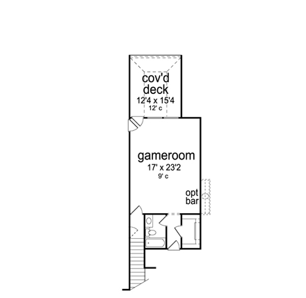 House Plan 87998 Second Level Plan