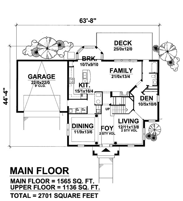 Colonial Level One of Plan 88005