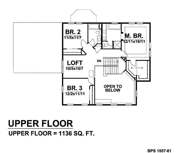 Bungalow Country Level Two of Plan 88006