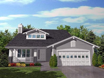 Bungalow Traditional Elevation of Plan 88012