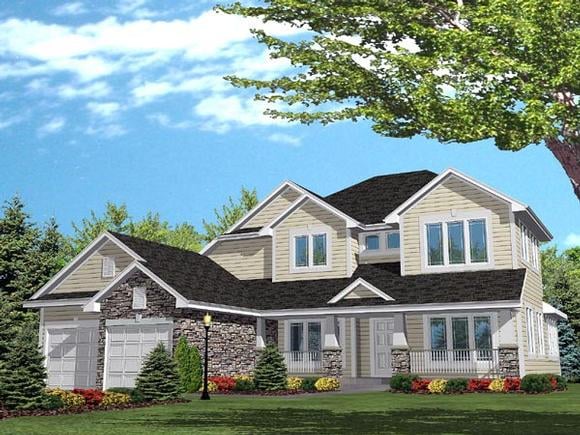 House Plan 88015 Elevation