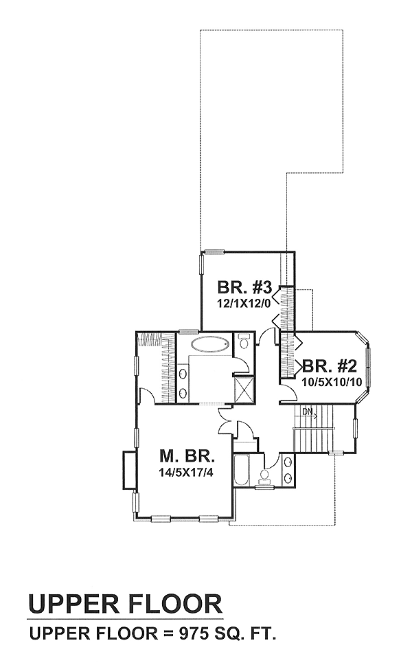 Country Farmhouse Traditional Level Two of Plan 88028