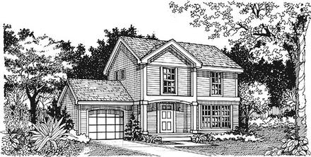 Traditional Elevation of Plan 88160
