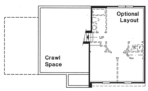 Traditional Lower Level of Plan 88163