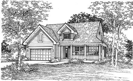 Traditional Elevation of Plan 88166
