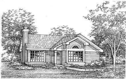 Traditional Elevation of Plan 88170