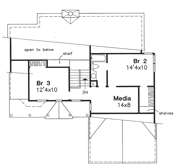 One-Story Traditional Level Two of Plan 88191